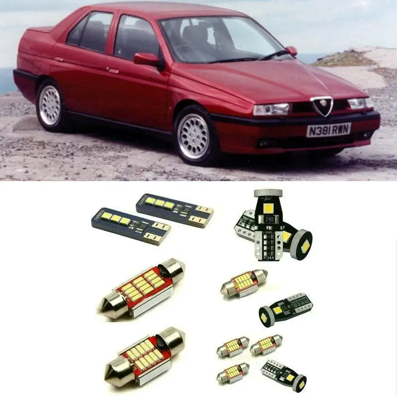 8 шт. автомобильные аксессуары для Alfa Romeo 155 167 седан светодиодный внутренний купол карта фонари багажника комплект Canbus белый
8 шт. автомобильные аксессуары для Alfa Romeo 155 167 седан светодиодный внутренний купол карта фонари багажника комплект Canbus белый