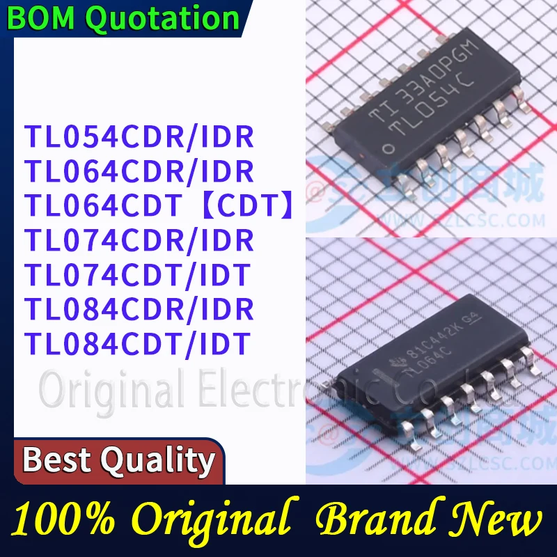 20 шт./лот TL054CDR/IDR TL064CDR/IDR TL064CDT TL074CDR/IDR TL074CDT/IDT TL084CDR/IDR TL084CDT/IDT В наличии Оригинальные высококачественные компоненты
20 шт./лот TL054CDR/IDR TL064CDR/IDR TL064CDT TL074CDR/IDR TL074CDT/IDT TL084CDR/IDR TL084CDT/IDT В наличии Оригинальные высококачественные компоненты