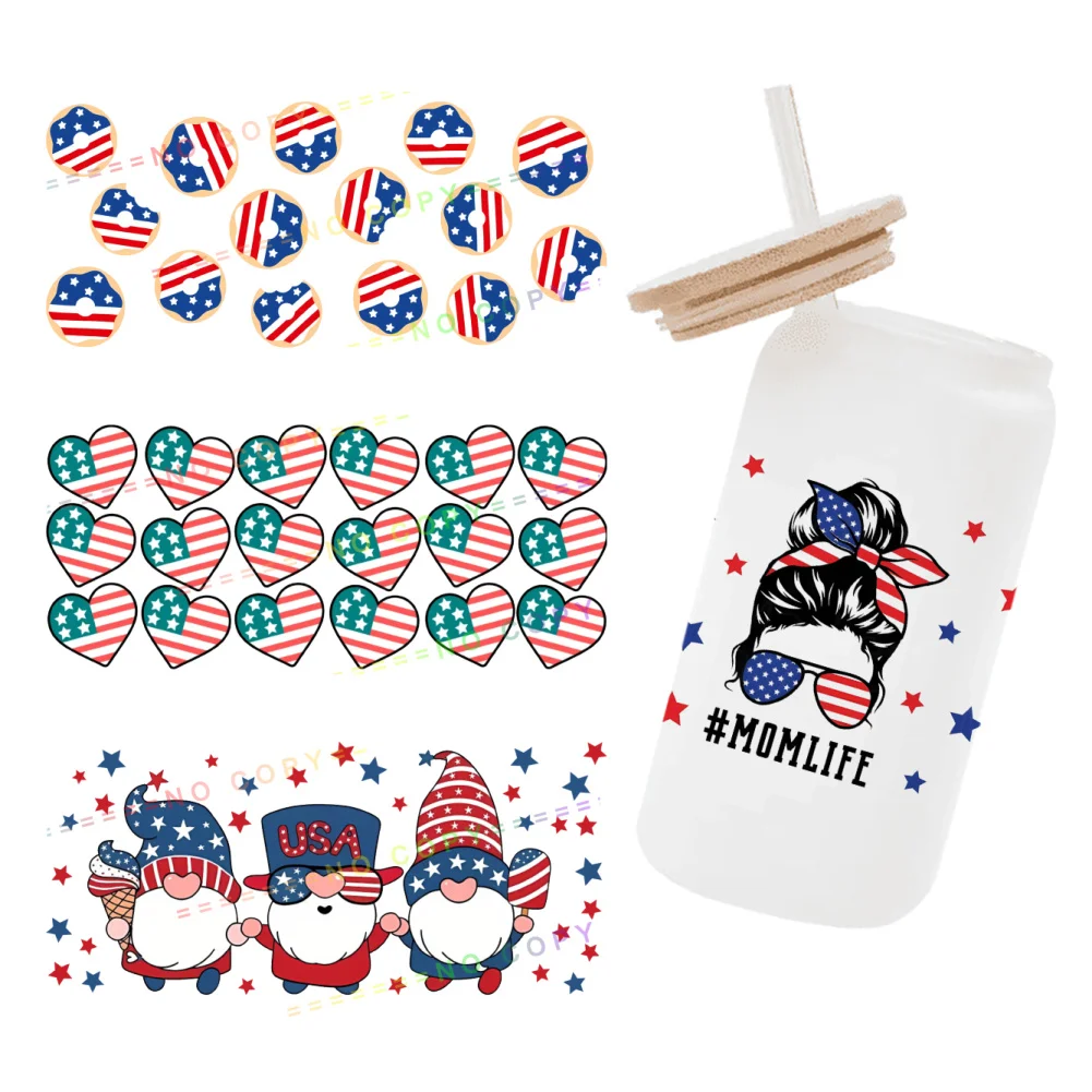11x24cm Independent Day 4th July For Libbey 16oz Can Glass 3D Waterproof UV DTF Coffee Can Wrap Libbey Glass Wrap
11x24cm Independent Day 4th July For Libbey 16oz Can Glass 3D Waterproof UV DTF Coffee Can Wrap Libbey Glass Wrap