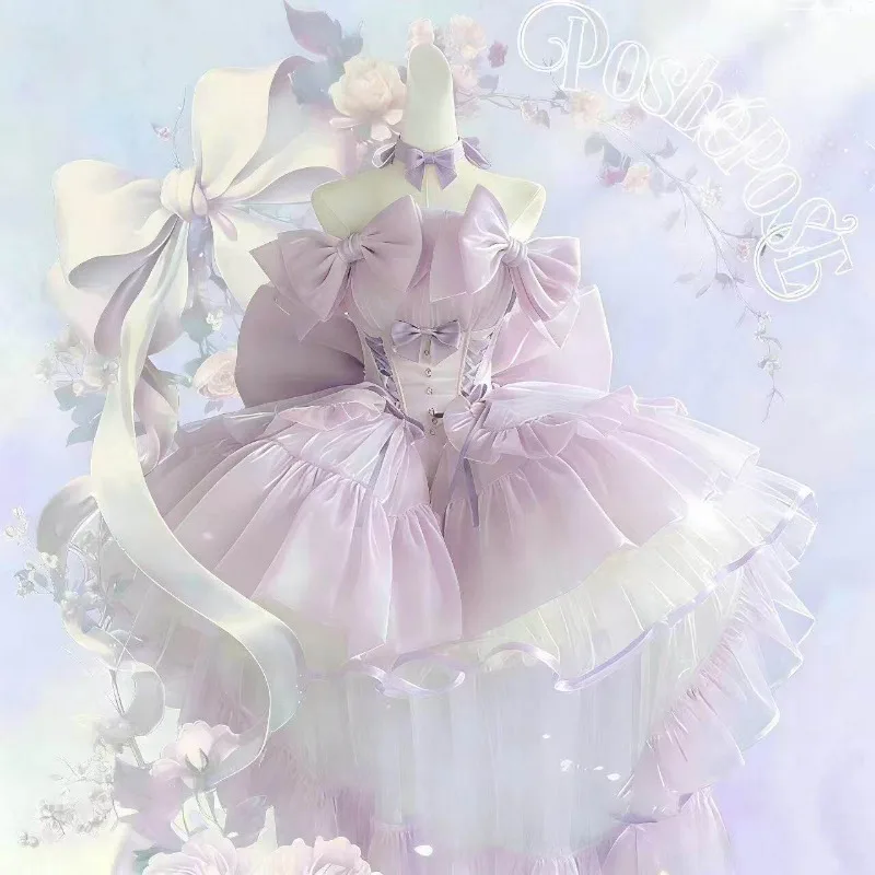 Ins Handmade Lavender Dreams & Bow-covered Magic Fairy-tale Couture That Feels Like A Dream Women Boutique Weddinng Party Dress
Ins Handmade Lavender Dreams & Bow-covered Magic Fairy-tale Couture That Feels Like A Dream Women Boutique Weddinng Party Dress