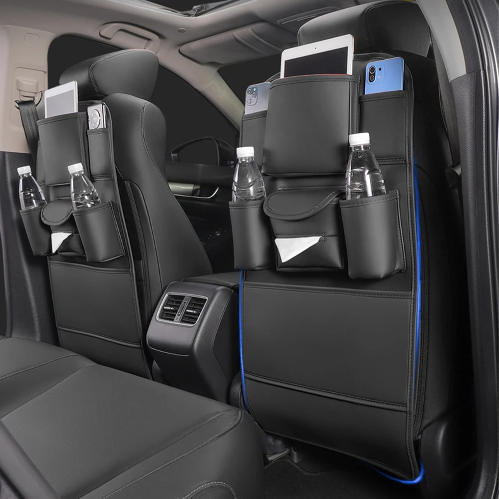 Car Seat Back Storage Bag All in one Car Organizer Hanging Bag with Tissue Cup Holder Anti Kick Pad for Peugeot/Genesis/Opel
Car Seat Back Storage Bag All in one Car Organizer Hanging Bag with Tissue Cup Holder Anti Kick Pad for Peugeot/Genesis/Opel