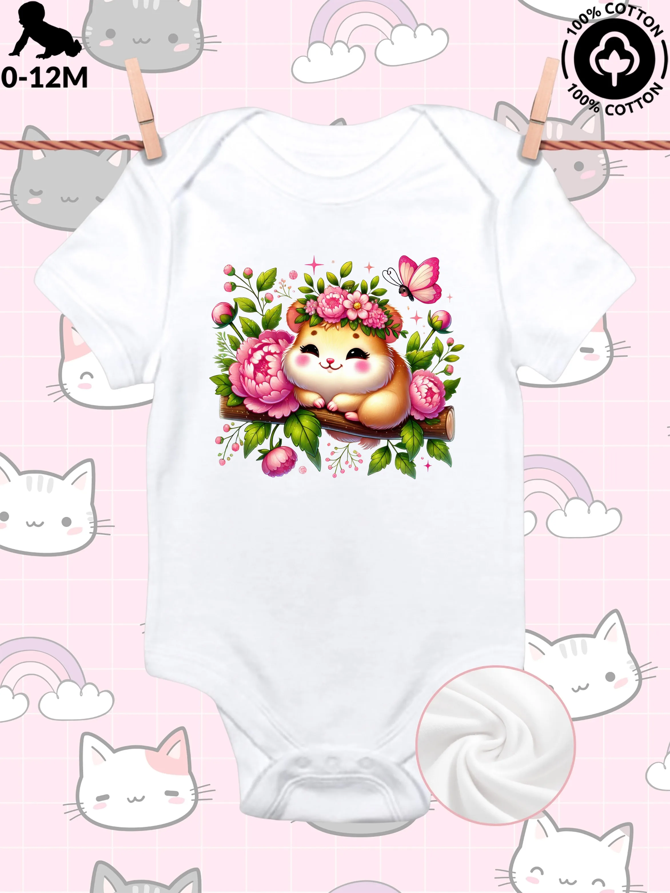 Детский комбинезон-слип унисекс с цветочным принтом, из чистого хлопка, мягкий, всесезонный, белый, 190 г/м²
Детский комбинезон-слип унисекс с цветочным принтом, из чистого хлопка, мягкий, всесезонный, белый, 190 г/м²