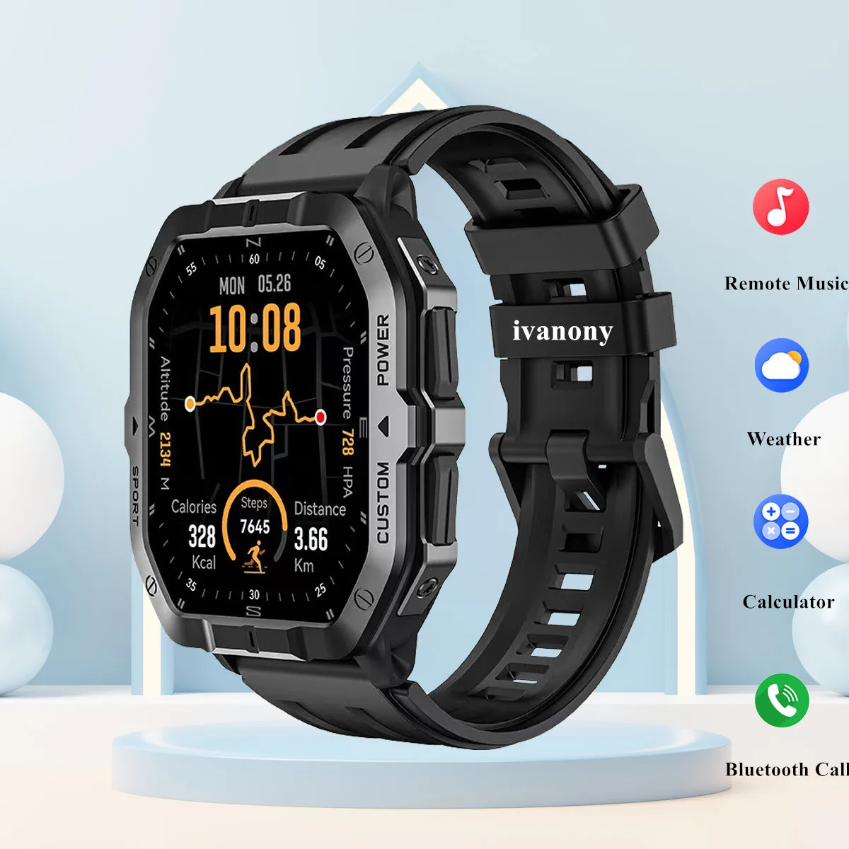 Смарт-часы с GPS-трекингом для мужчин, с функцией определения высоты, давления воздуха, SOS, компасом, экраном 2,02 дюйма, Bluetooth-вызовами, GNSS-навигацией и фитнес-трекером
Смарт-часы с GPS-трекингом для мужчин, с функцией определения высоты, давления воздуха, SOS, компасом, экраном 2,02 дюйма, Bluetooth-вызовами, GNSS-навигацией и фитнес-трекером