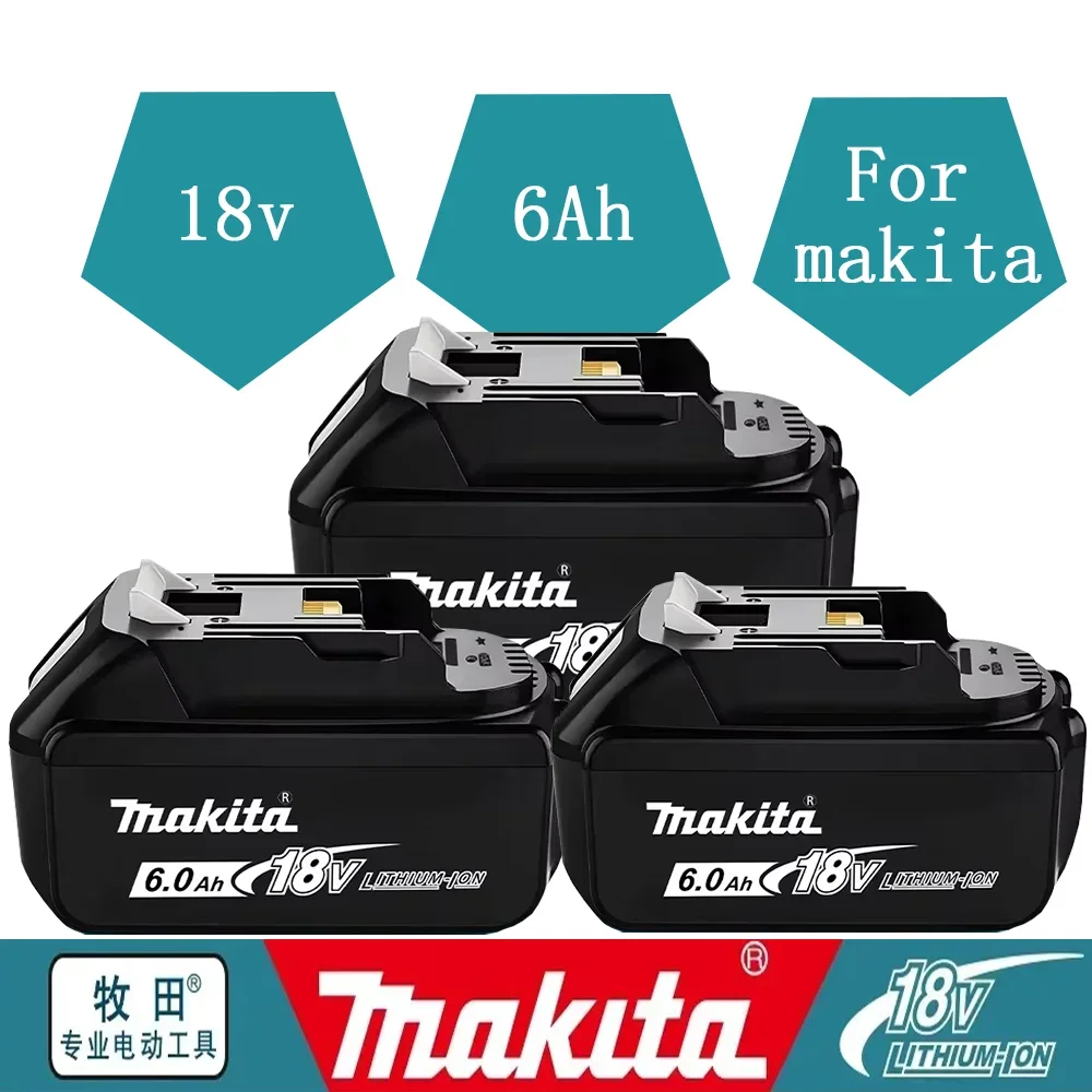 New 18V 6AH /5000mAh Makita Battery Rechargeable Li-ion Lithium-ion Batteries Charger for BL1860B BL1850 BL1830 BL1815 LXT400
New 18V 6AH /5000mAh Makita Battery Rechargeable Li-ion Lithium-ion Batteries Charger for BL1860B BL1850 BL1830 BL1815 LXT400