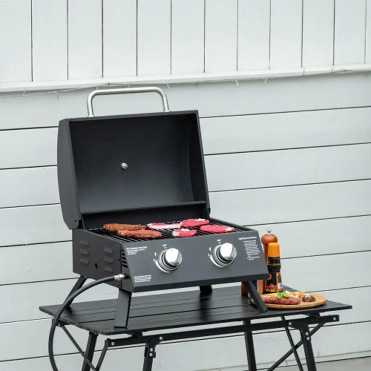 Outsunny folding Gas table barbecue with 2 burners top and BBQ grills Portable Charcoal Grill
Outsunny folding Gas table barbecue with 2 burners top and BBQ grills Portable Charcoal Grill