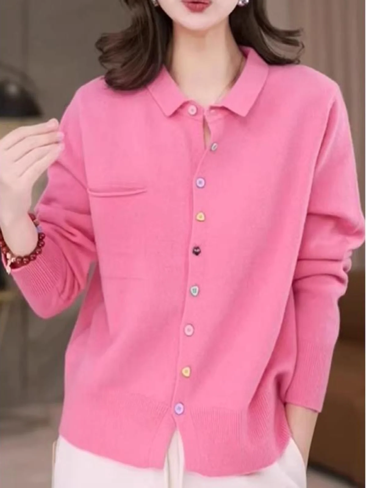 Sli Long Sve Knitted Open Cardigan Coat Spring New plus Size Hide Belly Slimming Women's Casual Fit Pullover Top
Sli Long Sve Knitted Open Cardigan Coat Spring New plus Size Hide Belly Slimming Women's Casual Fit Pullover Top