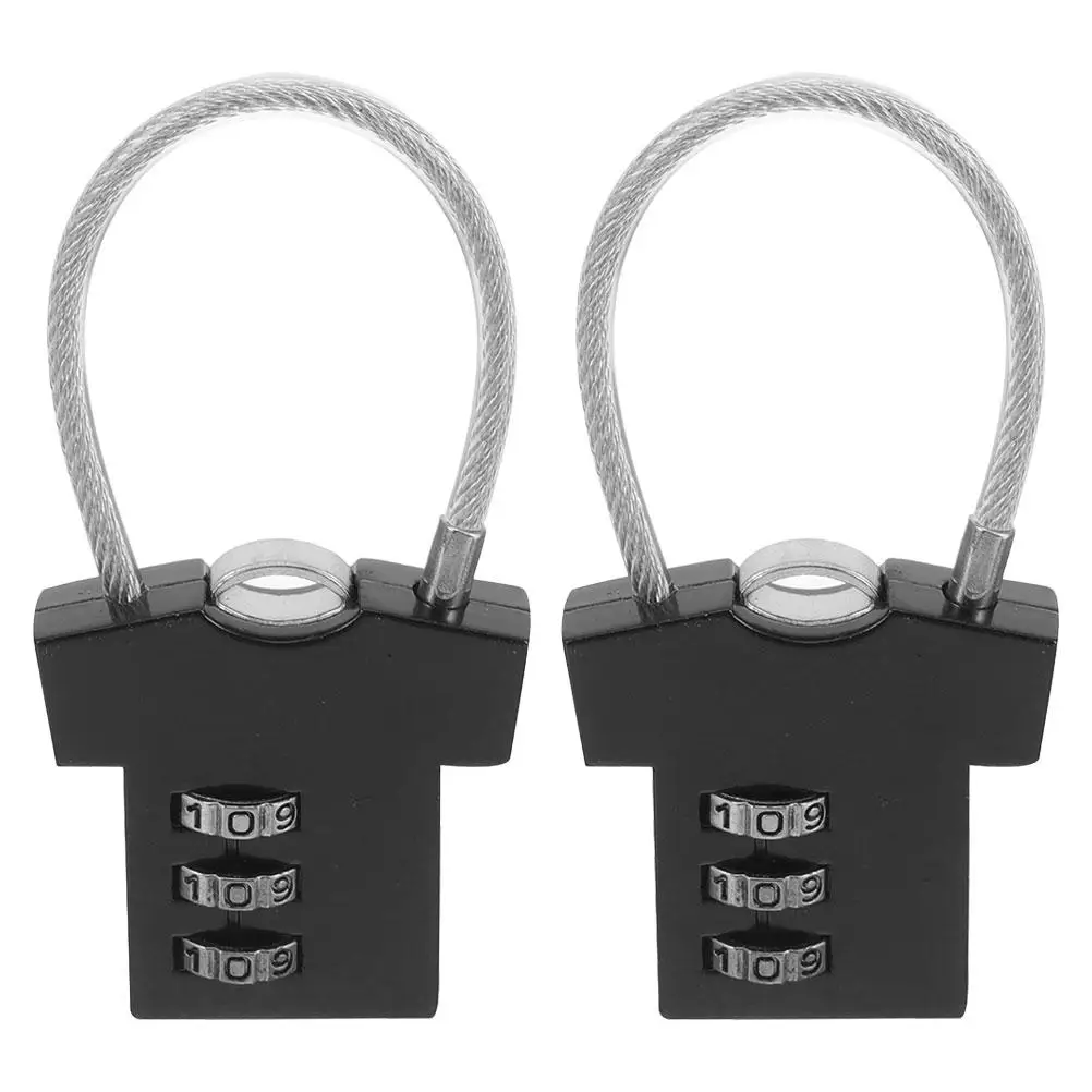2 Pcs Combination Locks Cable Luggage Padlock for Gym Locker Suitcase Bag Bike Security Durable Zinc Alloy Portable Travel Theft
2 Pcs Combination Locks Cable Luggage Padlock for Gym Locker Suitcase Bag Bike Security Durable Zinc Alloy Portable Travel Theft