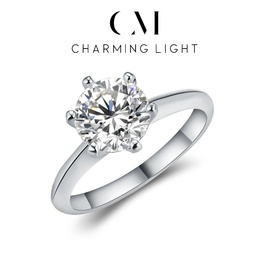Charming Original Design Six Claw 2.0CT Moissanite Diamond Rings Round Brilliant Cut S925 Sliver For Unisex Fine Party Jewelry
Charming Original Design Six Claw 2.0CT Moissanite Diamond Rings Round Brilliant Cut S925 Sliver For Unisex Fine Party Jewelry