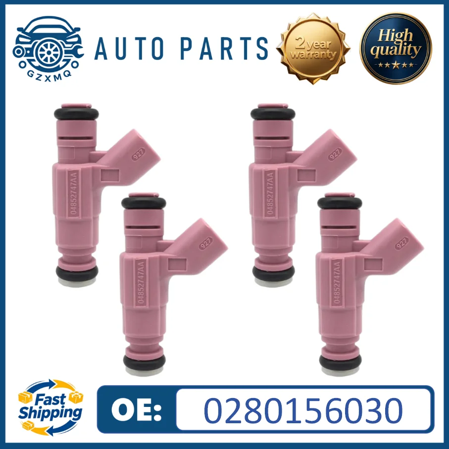 4pcs Fuel Injector 0280156030 For Chrysler Dodge PT Cruiser Sebring Neon Stratus 2003-2004 2.4L#04852747AA 812-12156
4pcs Fuel Injector 0280156030 For Chrysler Dodge PT Cruiser Sebring Neon Stratus 2003-2004 2.4L#04852747AA 812-12156