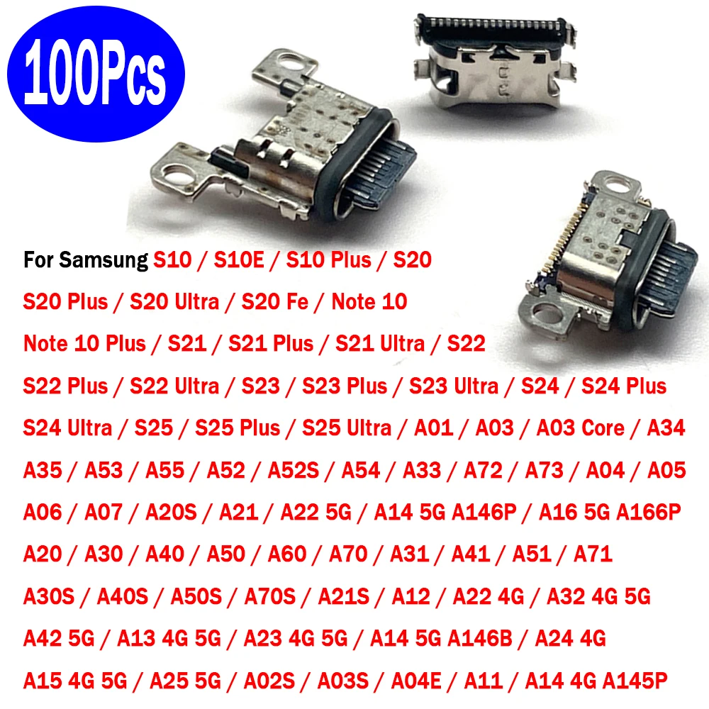 100Pcs,Micro USB Jack Charging Connectors Socket For Samsung A02S A10 A12 A14 A04 S10 S20 S21 S22 S23 S24 S25 Note 10 Plus Ultra
100Pcs,Micro USB Jack Charging Connectors Socket For Samsung A02S A10 A12 A14 A04 S10 S20 S21 S22 S23 S24 S25 Note 10 Plus Ultra