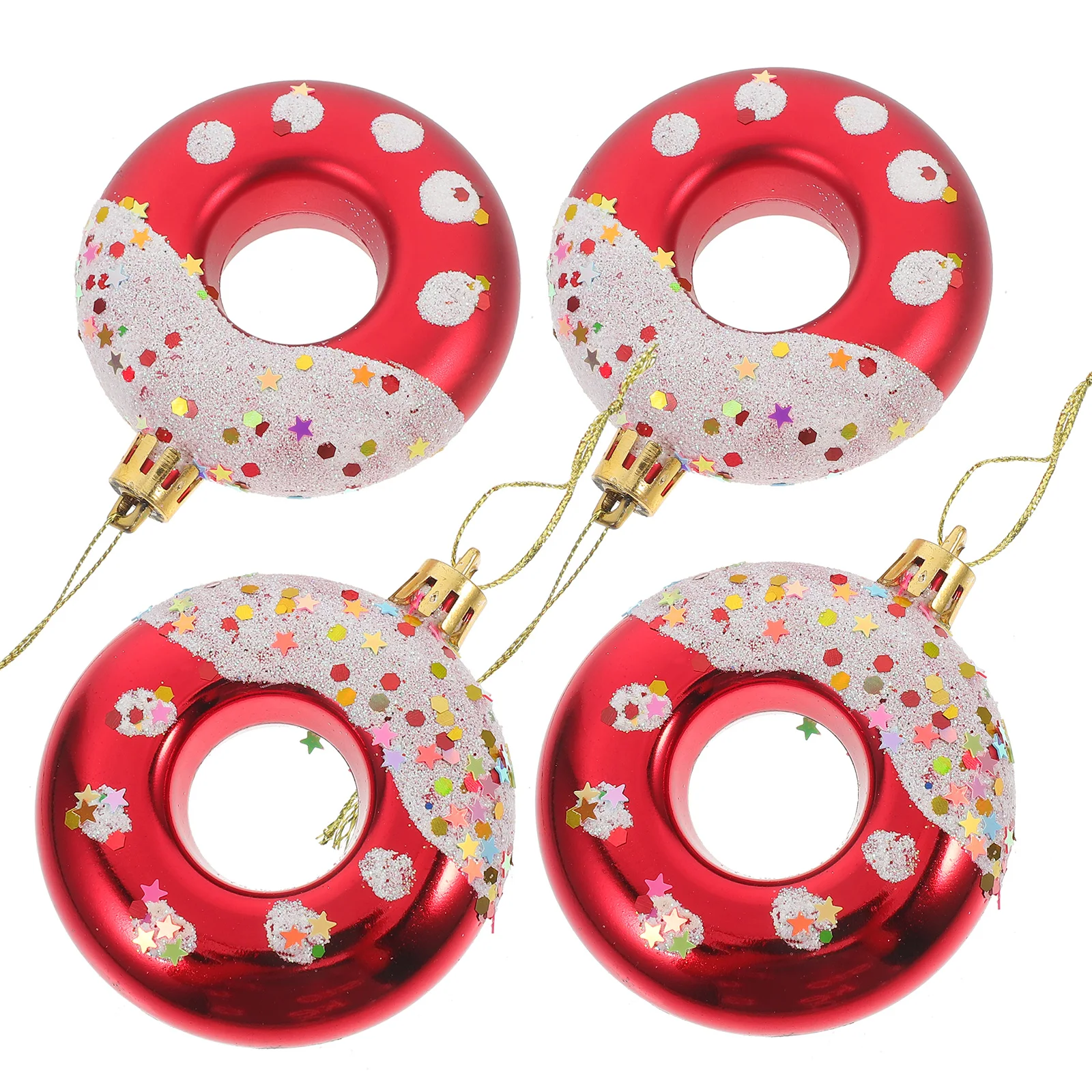 4pcs Christmas Pendants Decorations Hanging Ornaments Doughnut Shaped Party Supplies Festive Decor Tree Decor Xmas Party
4pcs Christmas Pendants Decorations Hanging Ornaments Doughnut Shaped Party Supplies Festive Decor Tree Decor Xmas Party