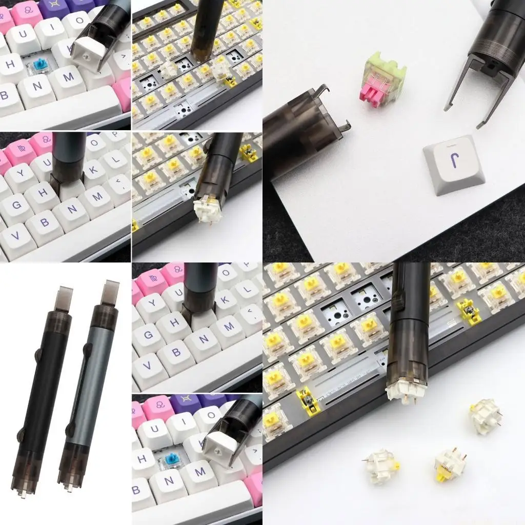 Съемник переключателей из алюминиевого сплава 2 в 1, съемник клавиш для механической клавиатуры
Съемник переключателей из алюминиевого сплава 2 в 1, съемник клавиш для механической клавиатуры