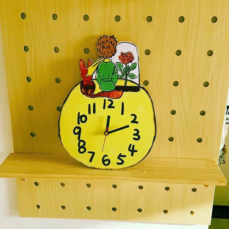 Настенные часы Little Fresh, часы Little Prince, персонализированные настенные часы с художественным рисунком, бесшумные домашние зеркальные часы
Настенные часы Little Fresh, часы Little Prince, персонализированные настенные часы с художественным рисунком, бесшумные домашние зеркальные часы