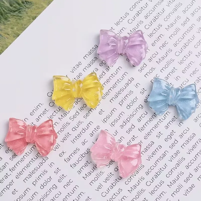 5Pcs Transparent Fine Glitter Bow Hair Clips Hair Ties Clogs Buttons Phone Case Water Cup Patches DIY Resin
5Pcs Transparent Fine Glitter Bow Hair Clips Hair Ties Clogs Buttons Phone Case Water Cup Patches DIY Resin