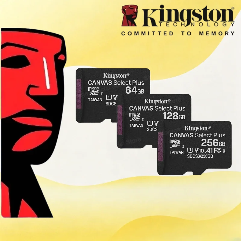 Kingston MicroSD TF Memory Card A1 V10 Standard 64GB 128GB 256GB 512GB Portable Storage Card For Phone Switch Tablet
Kingston MicroSD TF Memory Card A1 V10 Standard 64GB 128GB 256GB 512GB Portable Storage Card For Phone Switch Tablet