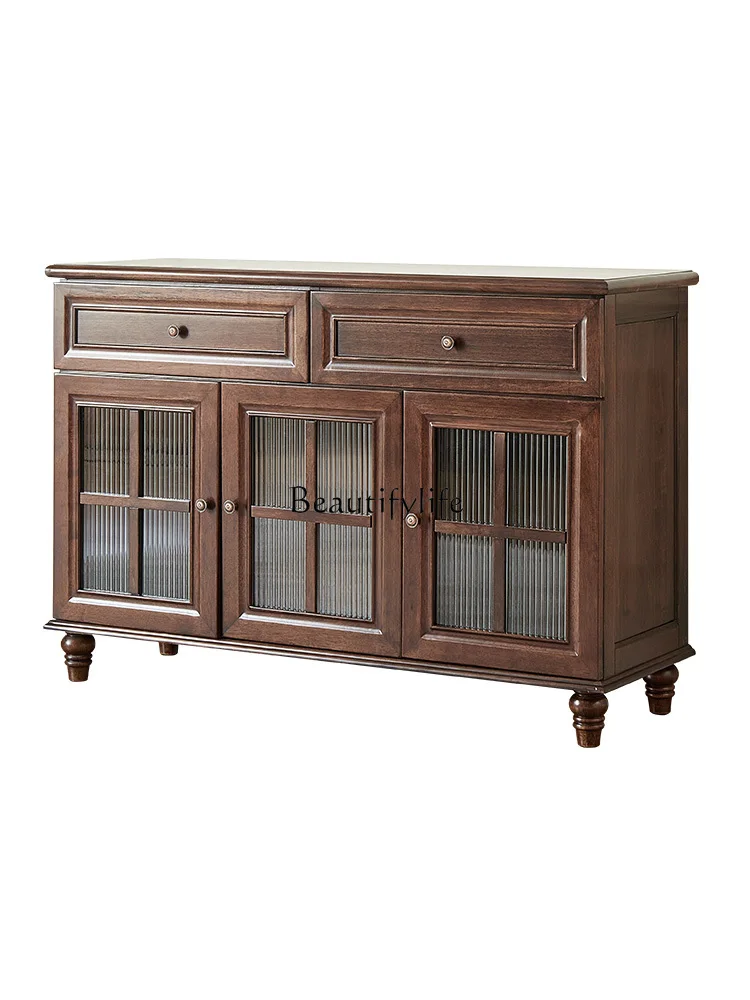 American Country Style Solid Wood Sideboard Storage Cabinet Dining Room Furniture Glass Door Bowl Cabinet
American Country Style Solid Wood Sideboard Storage Cabinet Dining Room Furniture Glass Door Bowl Cabinet