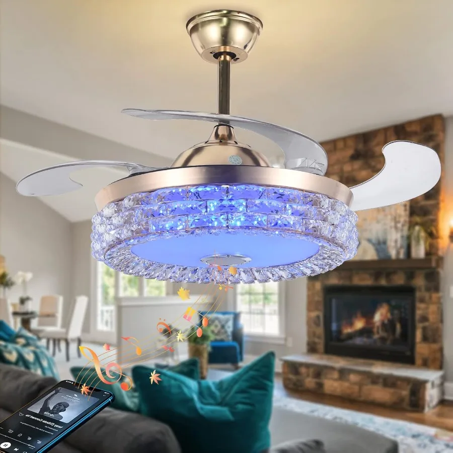 42, современная люстра, потолочный вентилятор с дистанционным управлением, выдвижной интеллектуальный Bluetooth-вентилятор с RGB-подсветкой и регулируемой яркостью, цветной плач
42, современная люстра, потолочный вентилятор с дистанционным управлением, выдвижной интеллектуальный Bluetooth-вентилятор с RGB-подсветкой и регулируемой яркостью, цветной плач