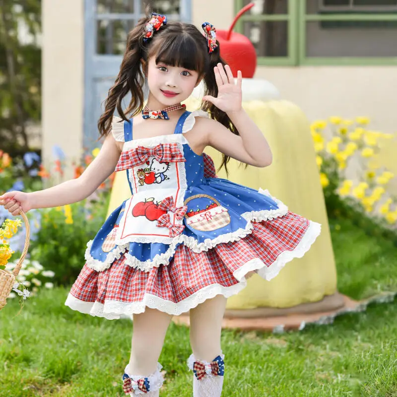 Hello Kitty Cartoon Girl Lolita Princess Dress Summer Sweet Cute Puff Skirt Birthday Party Evening Dress Girl's Birthday Gift
Hello Kitty Cartoon Girl Lolita Princess Dress Summer Sweet Cute Puff Skirt Birthday Party Evening Dress Girl's Birthday Gift