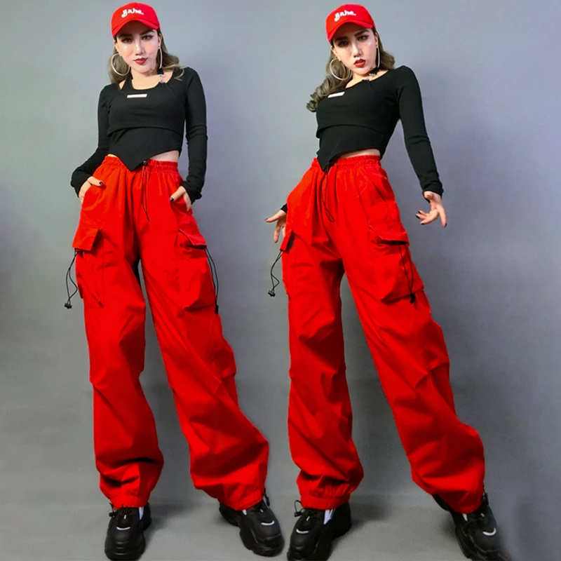 New Kpop Outfit Hip Hip Clothing Women Long Sleeves Top Jogger Pants Group Jazz Dance Costumes Stage Performance Wear SL7729
New Kpop Outfit Hip Hip Clothing Women Long Sleeves Top Jogger Pants Group Jazz Dance Costumes Stage Performance Wear SL7729