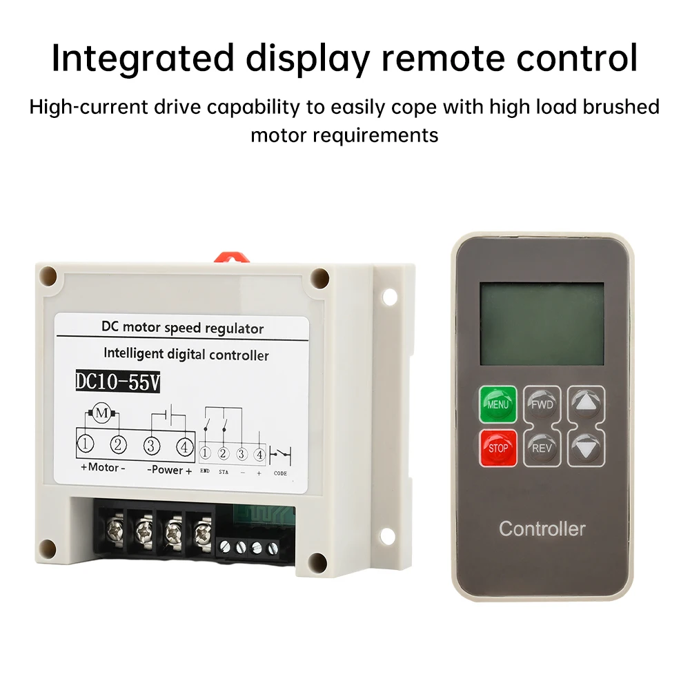 DC10-55V 30A Intelligent Brushed Motor Controller for DC Brushed Motor supports wireless control motor drive module
DC10-55V 30A Intelligent Brushed Motor Controller for DC Brushed Motor supports wireless control motor drive module