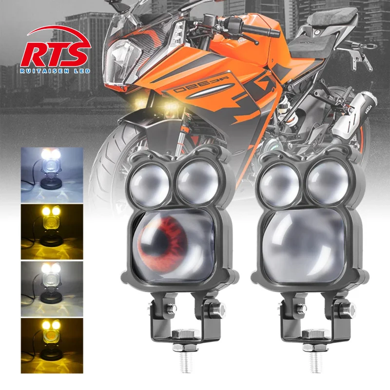 Owl LED Devil Eye Headlight Dynamic Motorcycle Demon Eye White Yellow Flash Waterproof for Motorbike Car Headlight Accessories
Owl LED Devil Eye Headlight Dynamic Motorcycle Demon Eye White Yellow Flash Waterproof for Motorbike Car Headlight Accessories