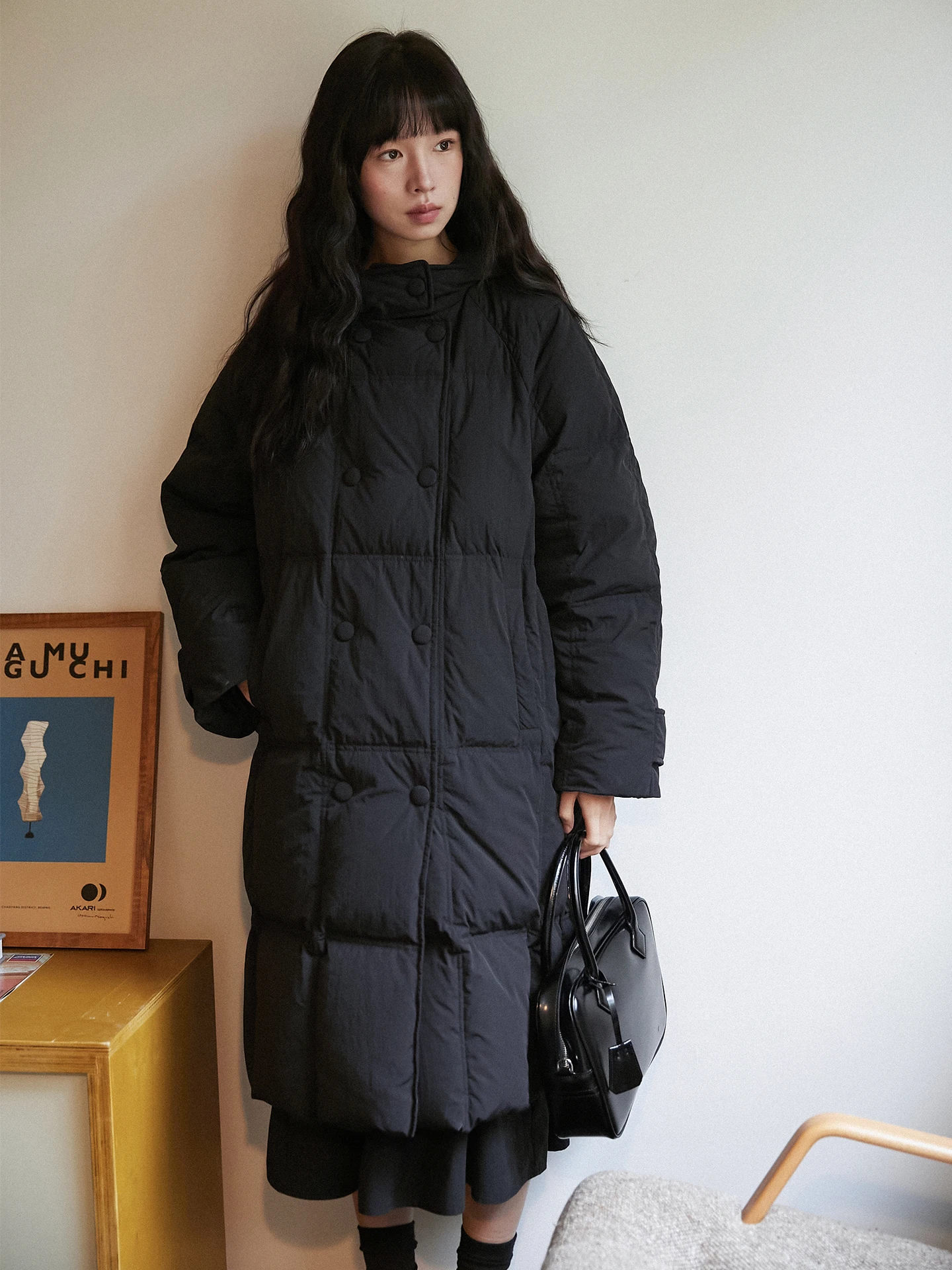 LBAO Bla Hooded Long down Jaet Quilted Warm Outerwear Women's Faion Commute Sle Thiened Sve Zipper Closure
LBAO Bla Hooded Long down Jaet Quilted Warm Outerwear Women's Faion Commute Sle Thiened Sve Zipper Closure