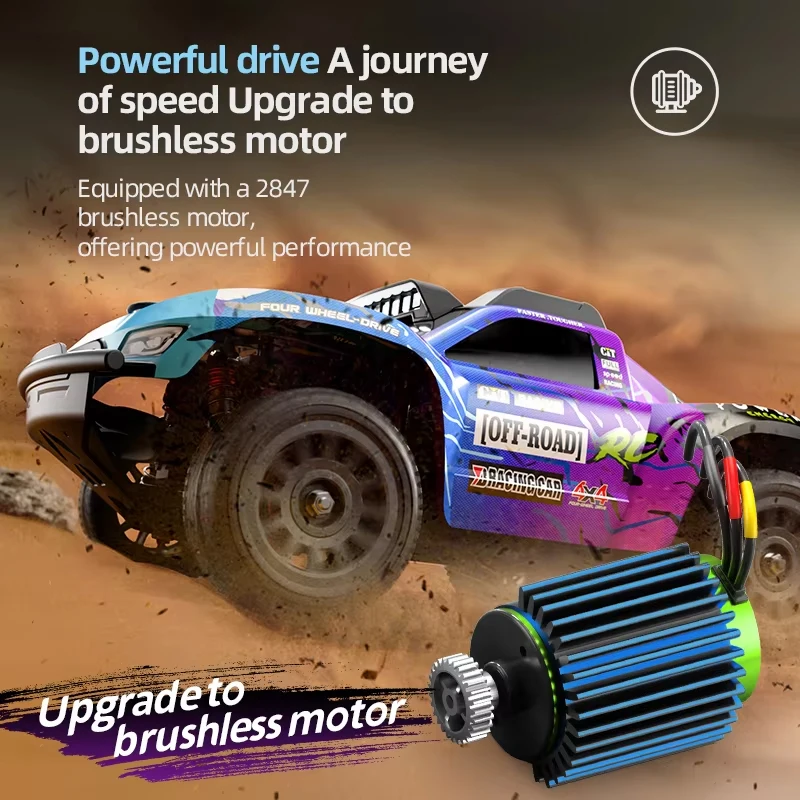 1/14 Q130 Scale High-Speed 70 KM/H 4WD RC Car Off-Road Brushless Motor Remote Control Drift Vehicle for Adults And Kids
1/14 Q130 Scale High-Speed 70 KM/H 4WD RC Car Off-Road Brushless Motor Remote Control Drift Vehicle for Adults And Kids