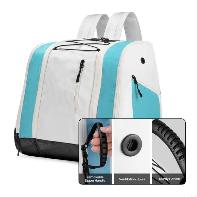 Ventilated Back Ski Boot Bag for Sports Gear with Comfortable Shoulder Straps
Ventilated Back Ski Boot Bag for Sports Gear with Comfortable Shoulder Straps