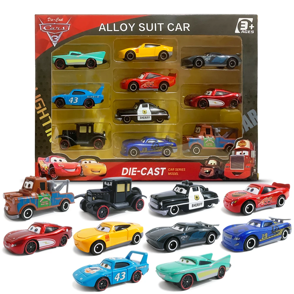 Disney Cars Toy 6/10Pcs Boxed Set Lightning McQueen Mater The King Jackson Storm Ramirez Flo Alloy Diecast Children's Toy Car
Disney Cars Toy 6/10Pcs Boxed Set Lightning McQueen Mater The King Jackson Storm Ramirez Flo Alloy Diecast Children's Toy Car