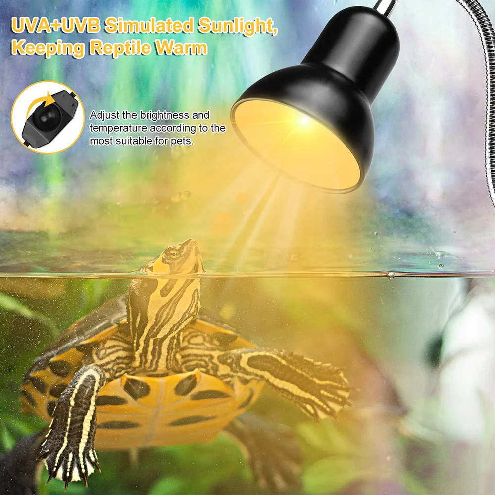 UVA+UVB Reptile Heating Lamp Holder E27 Ceramic Light Bulb Lampshade Gooseneck Lamp Bracket For Calcium Supplement Light Clip-on
UVA+UVB Reptile Heating Lamp Holder E27 Ceramic Light Bulb Lampshade Gooseneck Lamp Bracket For Calcium Supplement Light Clip-on