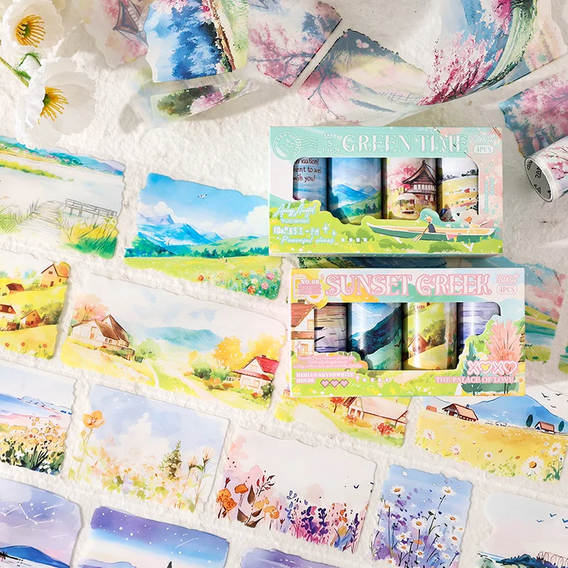 Flowing Cloud Shadow Landscape Scene PET Washi Tape Die Cut Stickers Waterproof Journal Diary Decoration Tape Stationery
Flowing Cloud Shadow Landscape Scene PET Washi Tape Die Cut Stickers Waterproof Journal Diary Decoration Tape Stationery