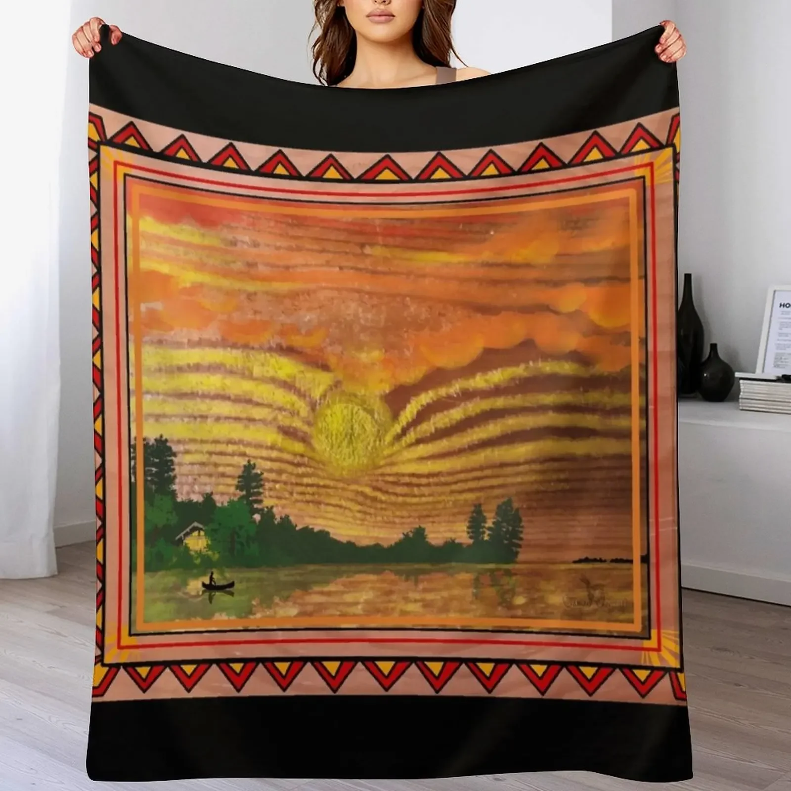 The sunset blanket made of wood. Throw Blanket Multi Purpose Soft Warm Blanket for Home Travel
The sunset blanket made of wood. Throw Blanket Multi Purpose Soft Warm Blanket for Home Travel