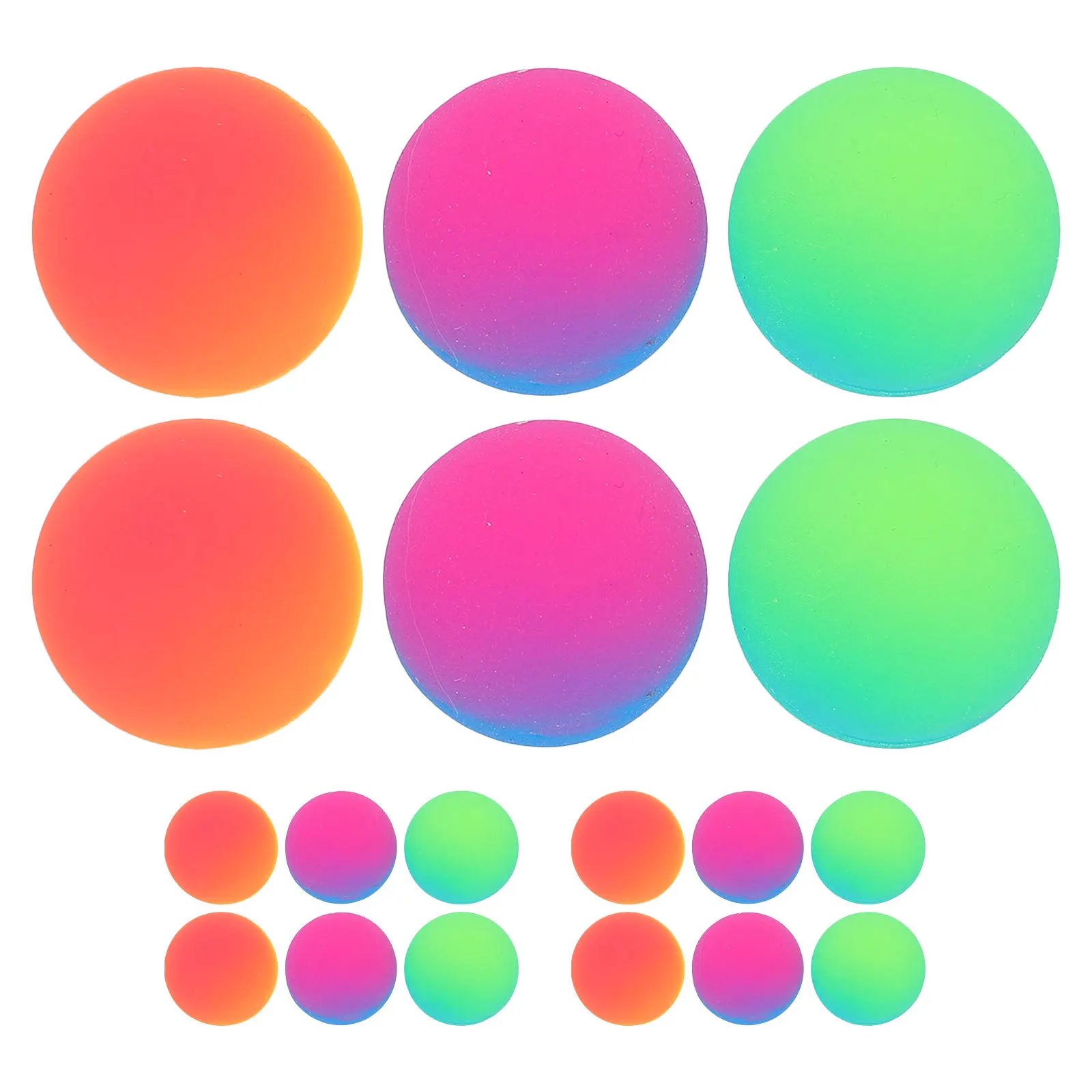 18pcs Dual Color Bouncy Balls 45Mm Jumbo Rubber For Kids Party Favors Carnival Prizes Birthday Halloween Assorted Gradient
18pcs Dual Color Bouncy Balls 45Mm Jumbo Rubber For Kids Party Favors Carnival Prizes Birthday Halloween Assorted Gradient