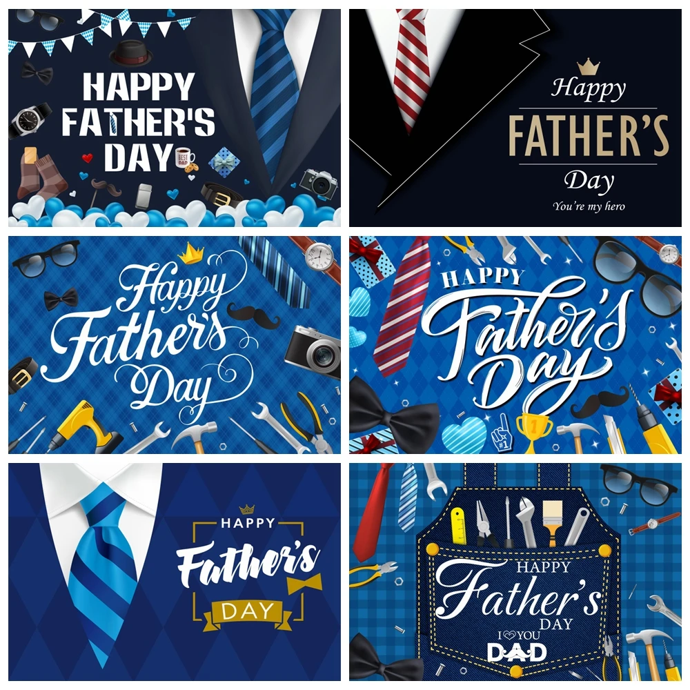 Happy Father's Day Backdrop Suit Tie Gift Fathers Day Family Party Photography Background Father's Day Cake Table Decor Supplies
Happy Father's Day Backdrop Suit Tie Gift Fathers Day Family Party Photography Background Father's Day Cake Table Decor Supplies