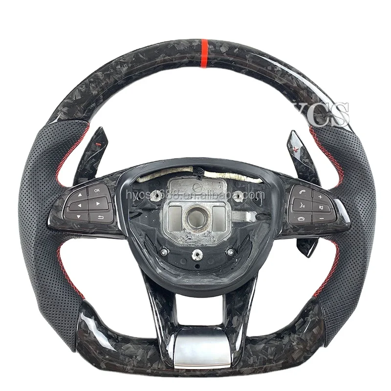 Custom Car Accessories LED Display Carbon Fiber Steering Wheel for Mercedes AMG W204 W205 C63 C43 2015-2017 Without airbags
Custom Car Accessories LED Display Carbon Fiber Steering Wheel for Mercedes AMG W204 W205 C63 C43 2015-2017 Without airbags