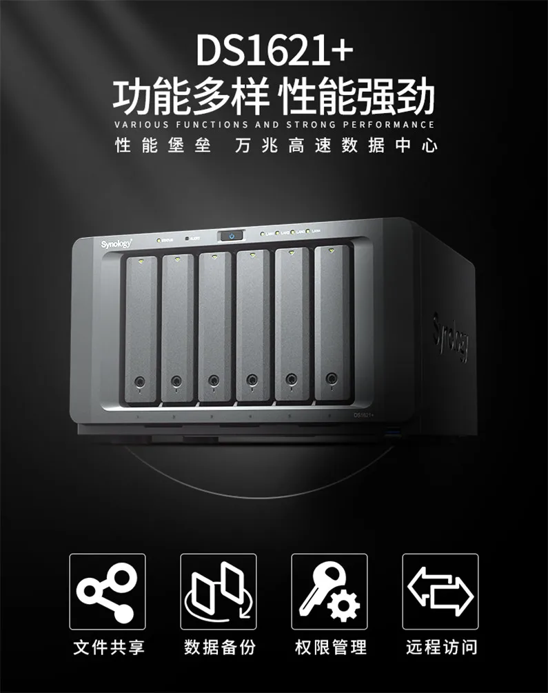 Synology group of CDH DS1621 + nas storage 6 set a large capacity LAN network storage sharing cloud
Synology group of CDH DS1621 + nas storage 6 set a large capacity LAN network storage sharing cloud