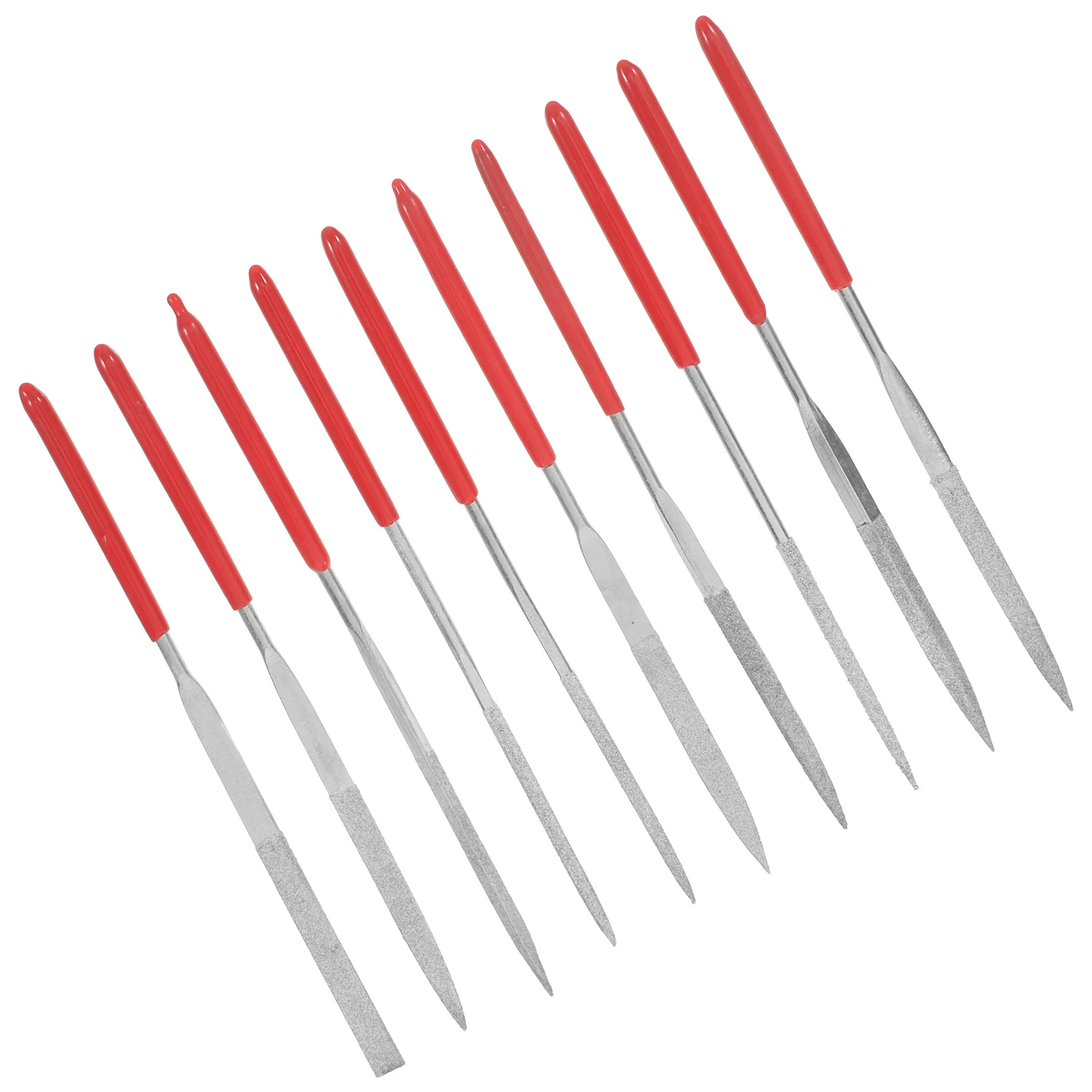 10Pcs Metal File Set Miniature Various Shapes Needle Files for Jewelry Guitar Fret Polishing Crafting Tools Metal File Kit
10Pcs Metal File Set Miniature Various Shapes Needle Files for Jewelry Guitar Fret Polishing Crafting Tools Metal File Kit