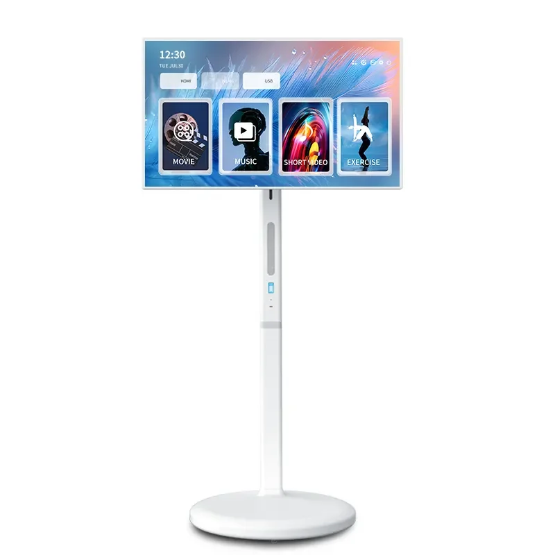 Hot Selling 32 Inch Stick Smart Touch Screen Mini TV Rolling Follow by Me Moving Tablet Floor Stand Portable TV on Wheels
Hot Selling 32 Inch Stick Smart Touch Screen Mini TV Rolling Follow by Me Moving Tablet Floor Stand Portable TV on Wheels