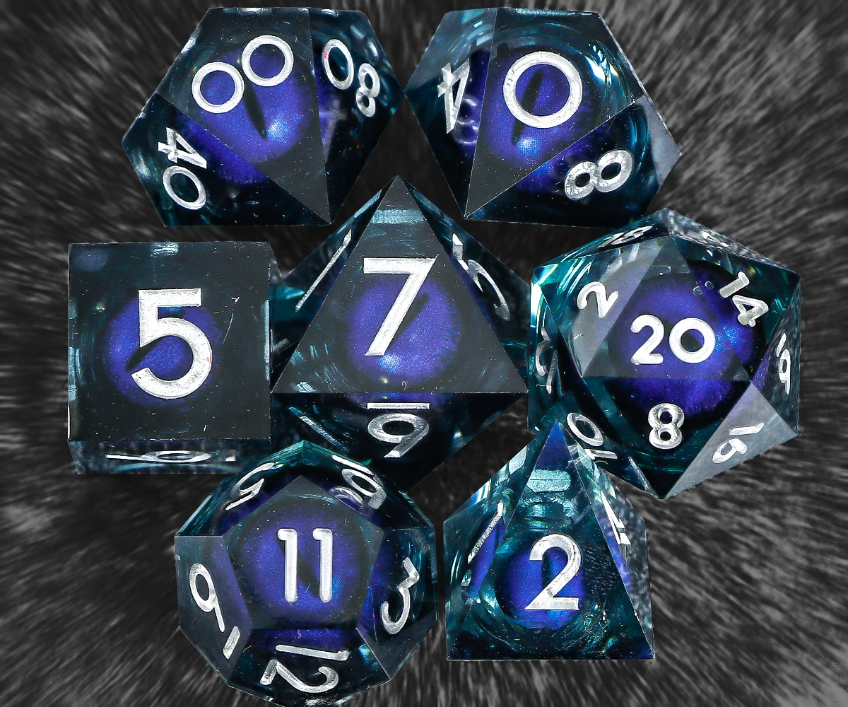 Resin Dungeons And Dragons RPG Dice Set, Sharp Edge DND Dice For Role Playing Games
Resin Dungeons And Dragons RPG Dice Set, Sharp Edge DND Dice For Role Playing Games