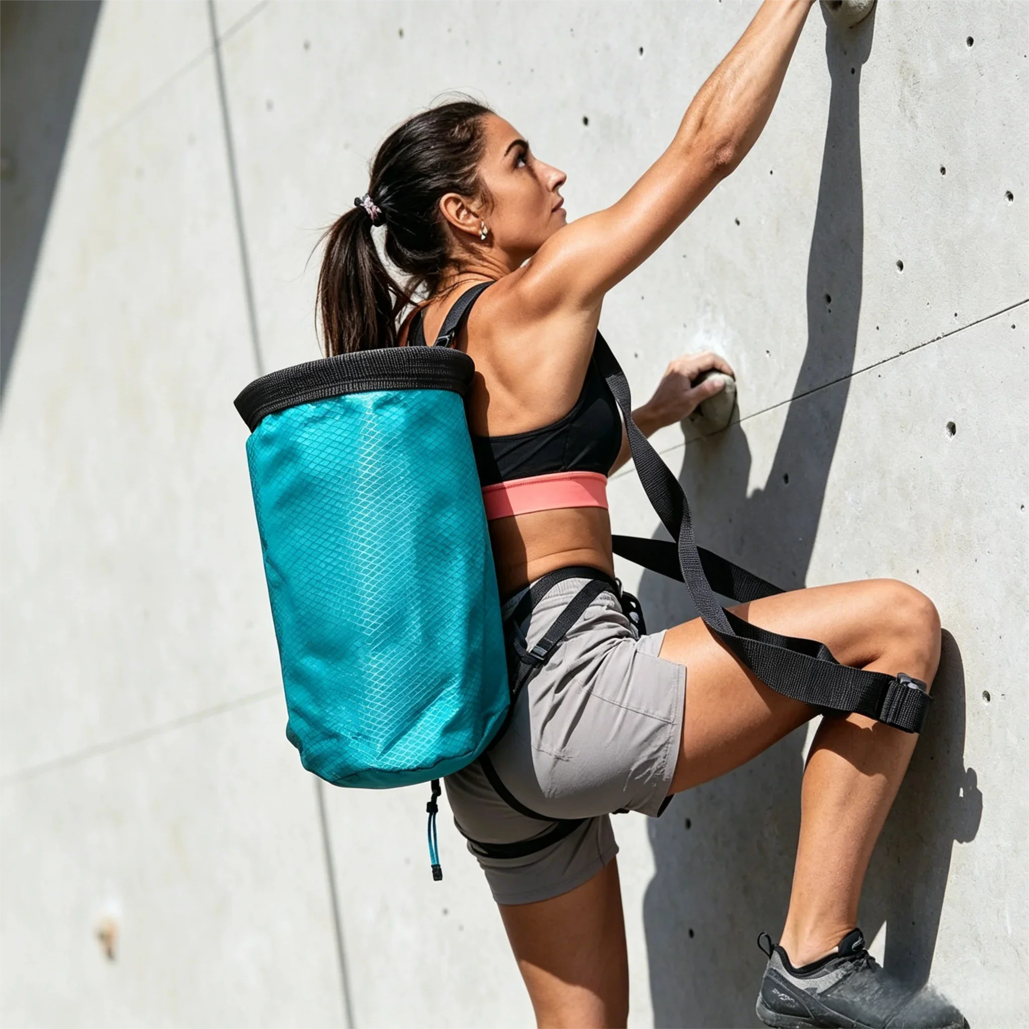Climbing chalk bag、magnesia pouch、bouldering chalk sack、weight lifting chalk bag、rock climbing gear、anti-leak drawstring、adjusta
Climbing chalk bag、magnesia pouch、bouldering chalk sack、weight lifting chalk bag、rock climbing gear、anti-leak drawstring、adjusta