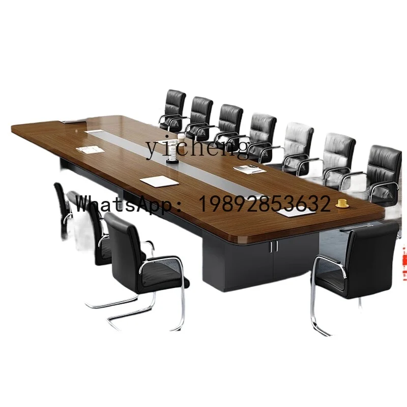 LYY conference long table light luxury high-end conference room table and chair combination modern simple large reception table
LYY conference long table light luxury high-end conference room table and chair combination modern simple large reception table