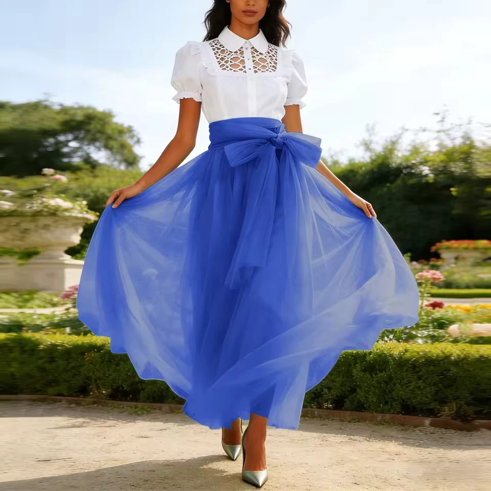 Women Fashion Elegant Party Skirt High Waist Solid Color Short Skirt Loose Waist Strap Mesh Skirt Sexy Women Pleated Skirts
Women Fashion Elegant Party Skirt High Waist Solid Color Short Skirt Loose Waist Strap Mesh Skirt Sexy Women Pleated Skirts