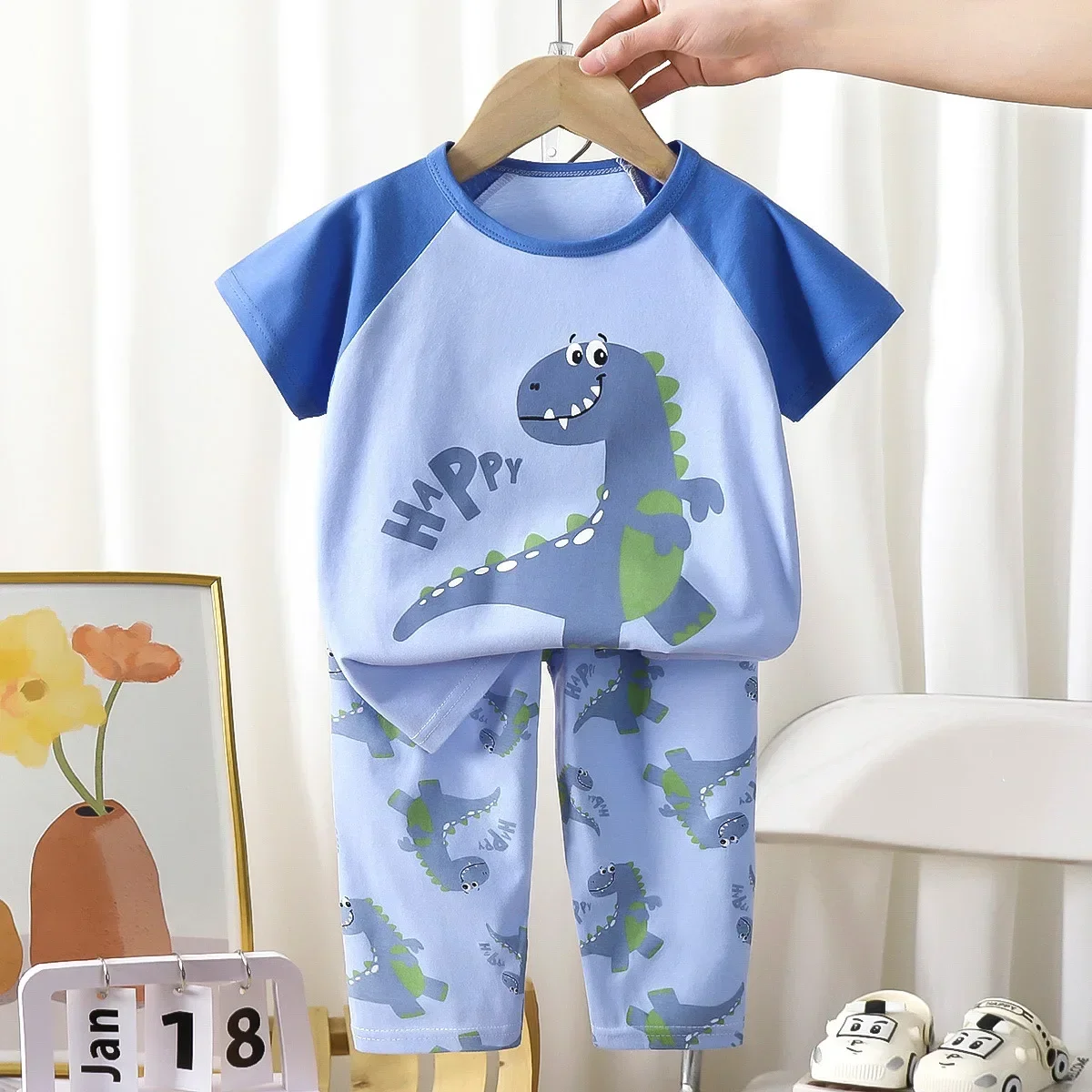 New Boys Girls Cute Cartoon Short Sleeve T-Shirt Tops + Pants Kids Summer Thin Pure Cotton Clothing Sets Baby Casual Pajamas
New Boys Girls Cute Cartoon Short Sleeve T-Shirt Tops + Pants Kids Summer Thin Pure Cotton Clothing Sets Baby Casual Pajamas
