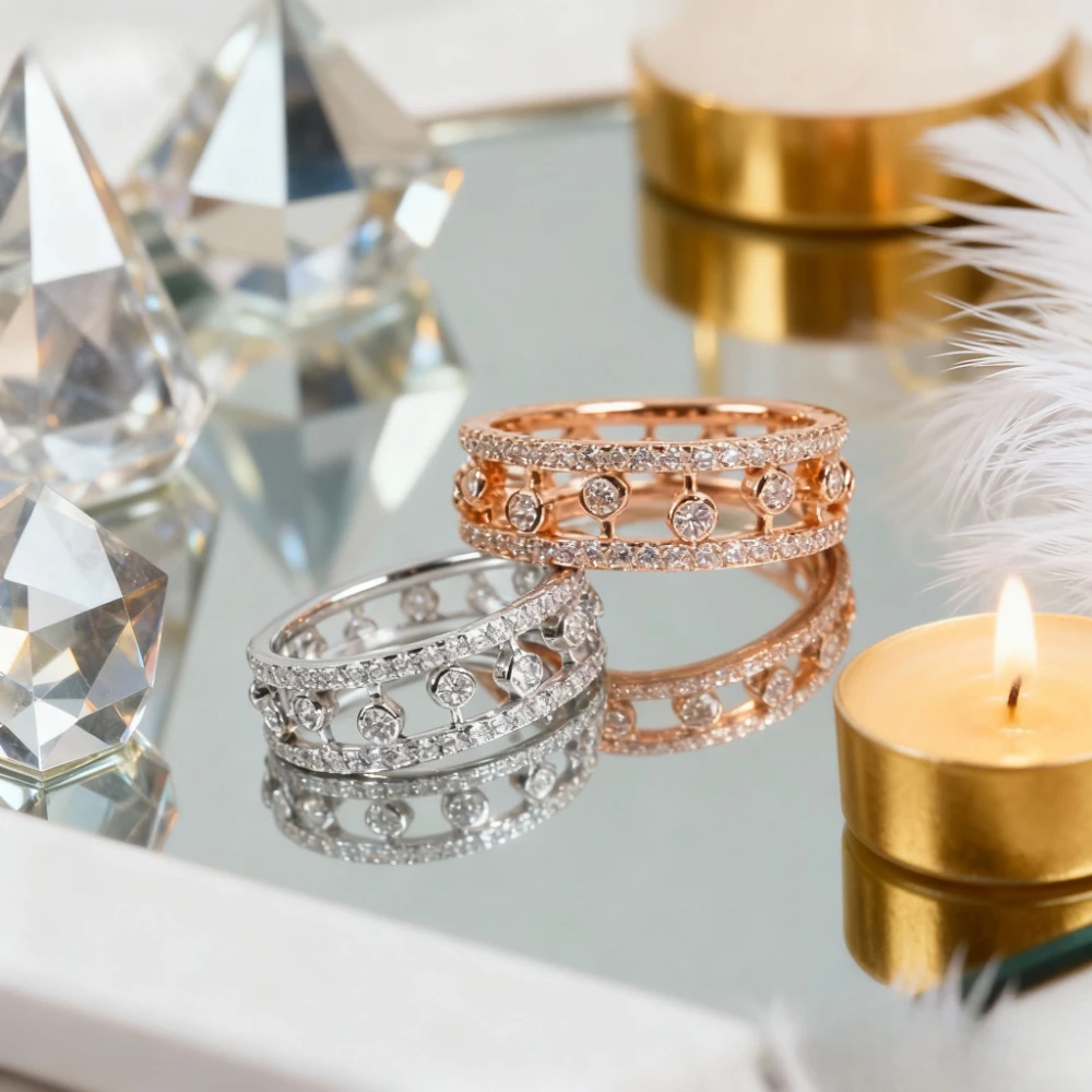 Premium Jewelry Europe Dewdrop Rose Gold Crystal Diamond Hollow Bead Ring Women Exquisite Designer Top Quality Trend
Premium Jewelry Europe Dewdrop Rose Gold Crystal Diamond Hollow Bead Ring Women Exquisite Designer Top Quality Trend