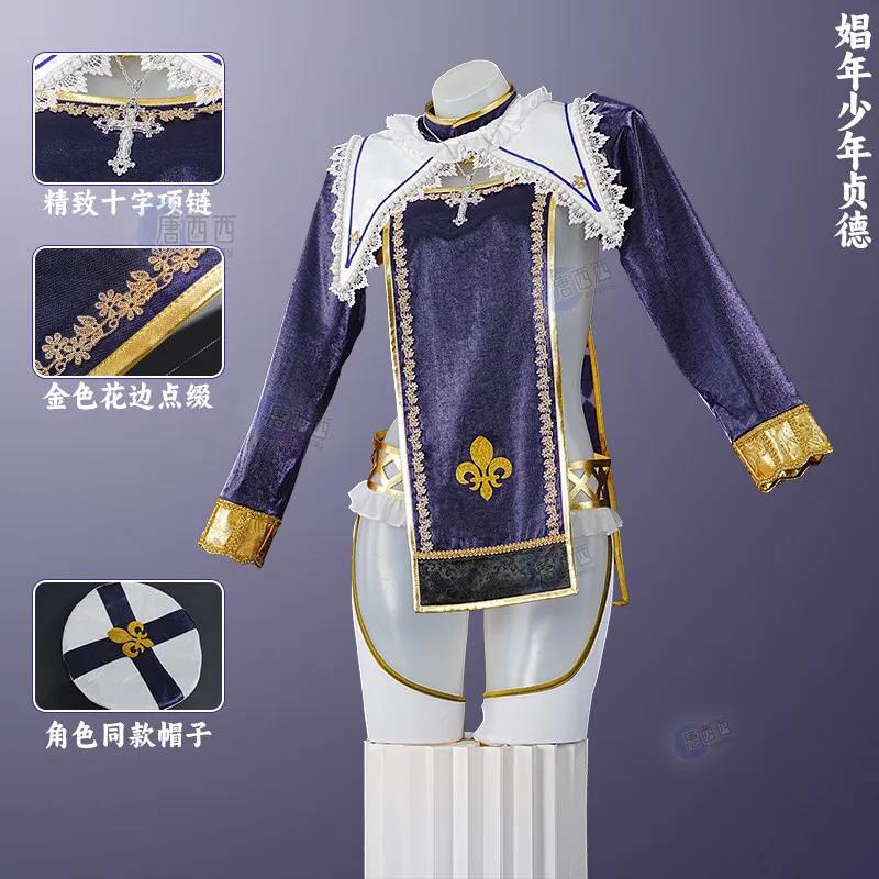 Tang Xixi Chang Nian Boy Jeanne Cosplay Costume Suit Shota Style Anime Party Christmas Play Role Clothes Clothing for Women HCos
Tang Xixi Chang Nian Boy Jeanne Cosplay Costume Suit Shota Style Anime Party Christmas Play Role Clothes Clothing for Women HCos