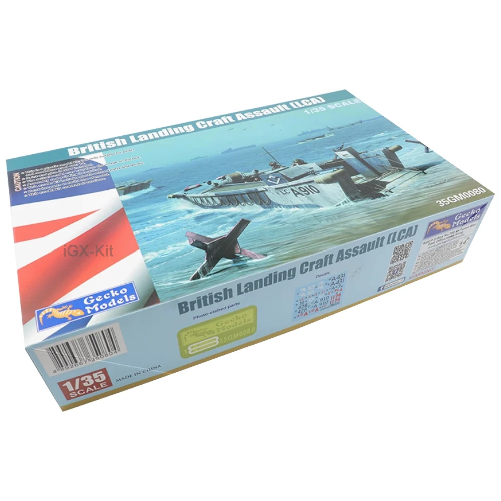 Gecko 35GM0080 1/35 Scale WWII British Landing Craft Assault LCA Military Ship Plastic Building Hobby Toy Assembly Model Kit
Gecko 35GM0080 1/35 Scale WWII British Landing Craft Assault LCA Military Ship Plastic Building Hobby Toy Assembly Model Kit