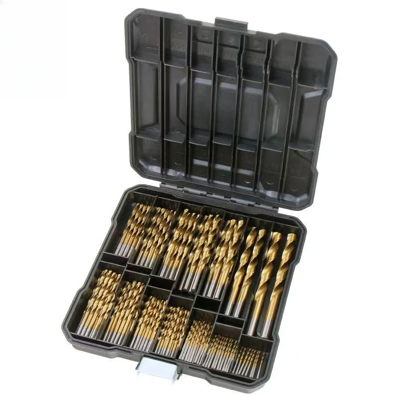 99Pcs Titanium Coated HSS Twist Drill Bit Set 1-10mm Straight Shank Plastic Box Kit for Wood Metal Drilling
99Pcs Titanium Coated HSS Twist Drill Bit Set 1-10mm Straight Shank Plastic Box Kit for Wood Metal Drilling