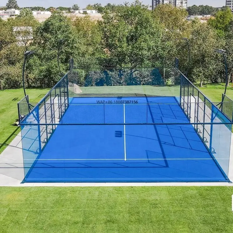 Exito New Padel Tennis Paddle Court with Mondo Turf Outdoor Sports Panoramic Padel Tennis Court Installation Available
Exito New Padel Tennis Paddle Court with Mondo Turf Outdoor Sports Panoramic Padel Tennis Court Installation Available