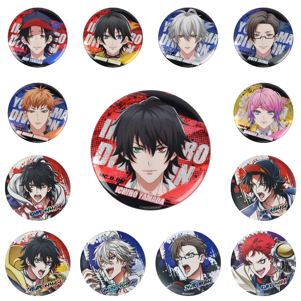 58 мм аниме гипноз микрофон дивизия рэп битва DRB Aohitsugi Samatoki косплей костюм значок булавка SPTE жесть брошь Опора
58 мм аниме гипноз микрофон дивизия рэп битва DRB Aohitsugi Samatoki косплей костюм значок булавка SPTE жесть брошь Опора