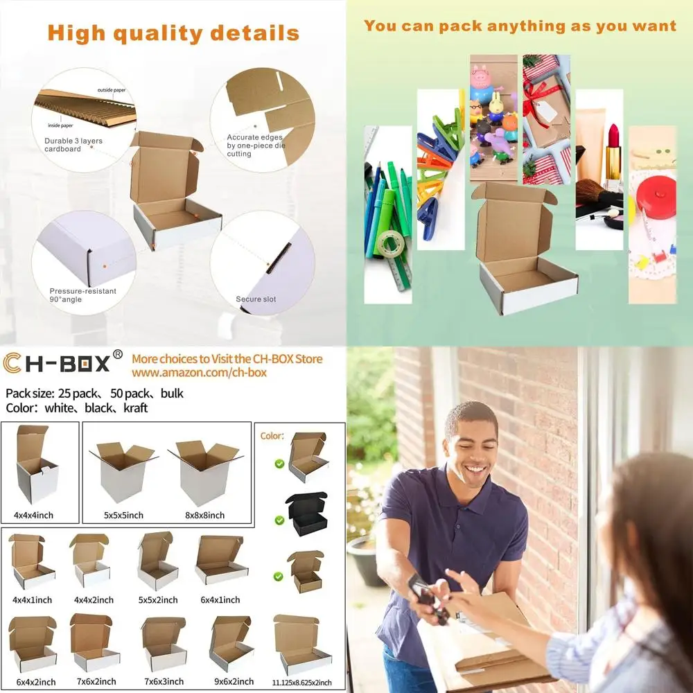 400 штук маленьких белых картонных коробок для почтовых отправлений или бизнеса, размер 4x4x1 дюйм
400 штук маленьких белых картонных коробок для почтовых отправлений или бизнеса, размер 4x4x1 дюйм